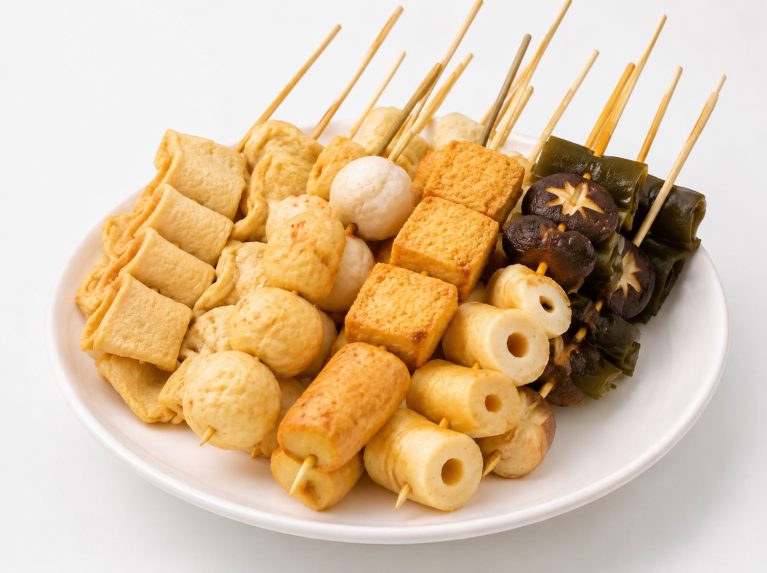 保定白沟新城关东煮风琴串素食丸子串